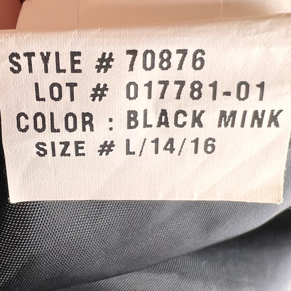 Rothschild Black Faux Fur Hooded Coat - Size Large  (14/16), Like New - Picture 5 of 7